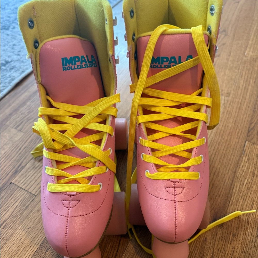 Adult Roller Skates - Pink and Yellow